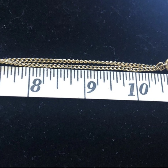 102 Avon Gold Necklace and Earring with Green Accent Set - Picture 4 of 5